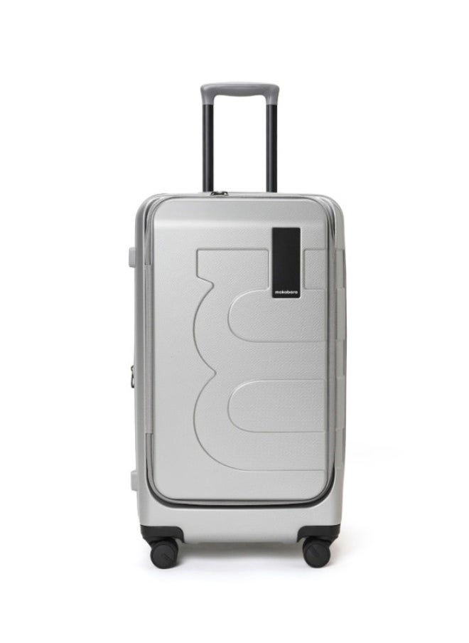 Mokobara MOKOBARA The Em Access Check-In Trunk Luggage Polycarbonate 8 Spinner Wheel Trolly Hardsided Suitcase With Built In Tsa Lock Travel Suitcase (Grey)  - Image 1