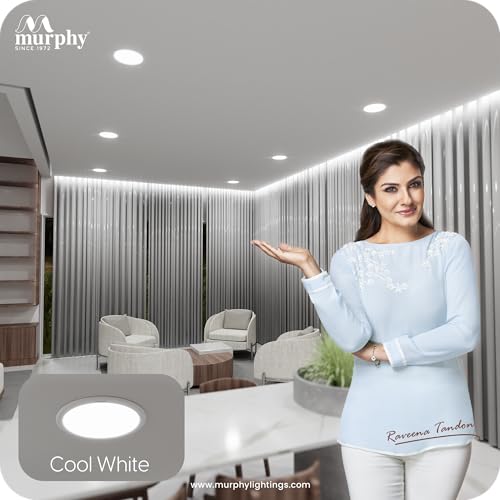 Murphy Trimless Round LED Panel Light – 10W Cool White | Glare-Free, Recessed Ceiling Downlight for Home & Commercial – Pack of 8 - Image 5