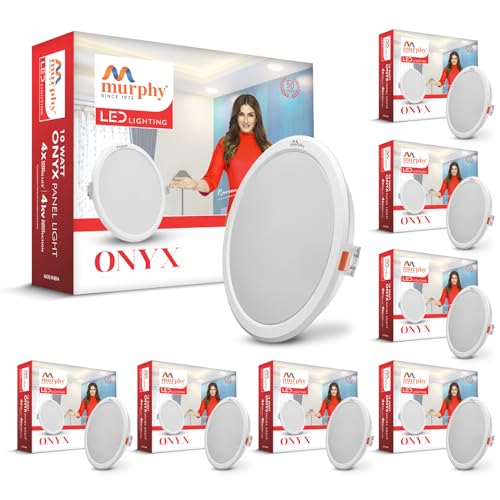 Murphy Trimless Round LED Panel Light – 10W Cool White | Glare-Free, Recessed Ceiling Downlight for Home & Commercial – Pack of 8 - Image 1