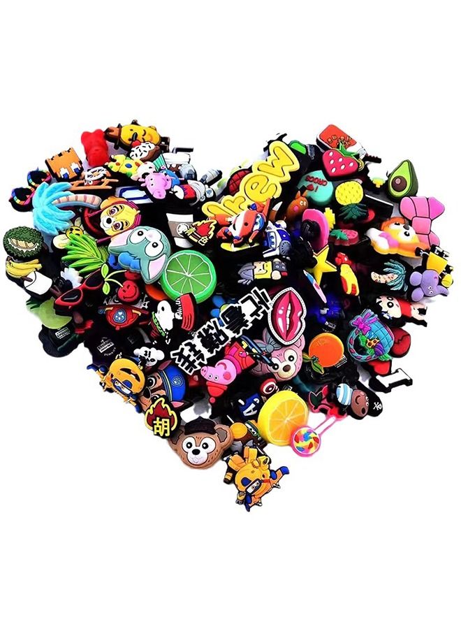 100 PCS Shoe Decoration Charms for Crocs, Cartoon Accessories Crocs Random PVC Pins Croc Shoes Sandals Buckle Party Birthday Gift Bracelet Decorations Adult Kids - Image 4