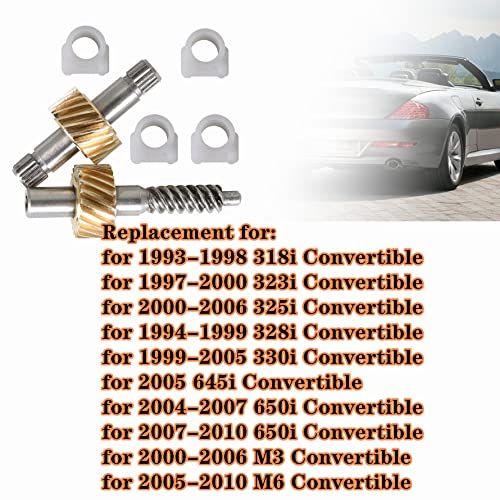 munirater Convertible Top Latch Motor Gear Repair Kit 67618370816 Replacement for 2000-2010 E36 E46 E64 323Ci 325Ci 330Ci 645Ci 650i M3 M6 - Image 3