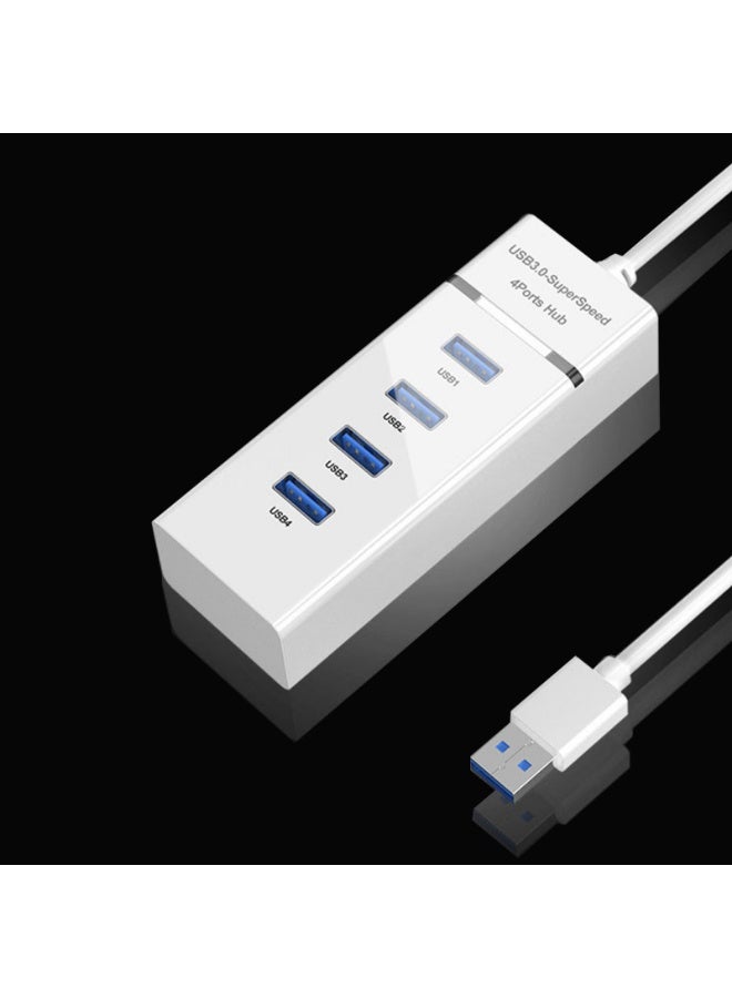 4 Port USB 3.0 Hub 480MGbps Converter Cable Adapter - Image 1