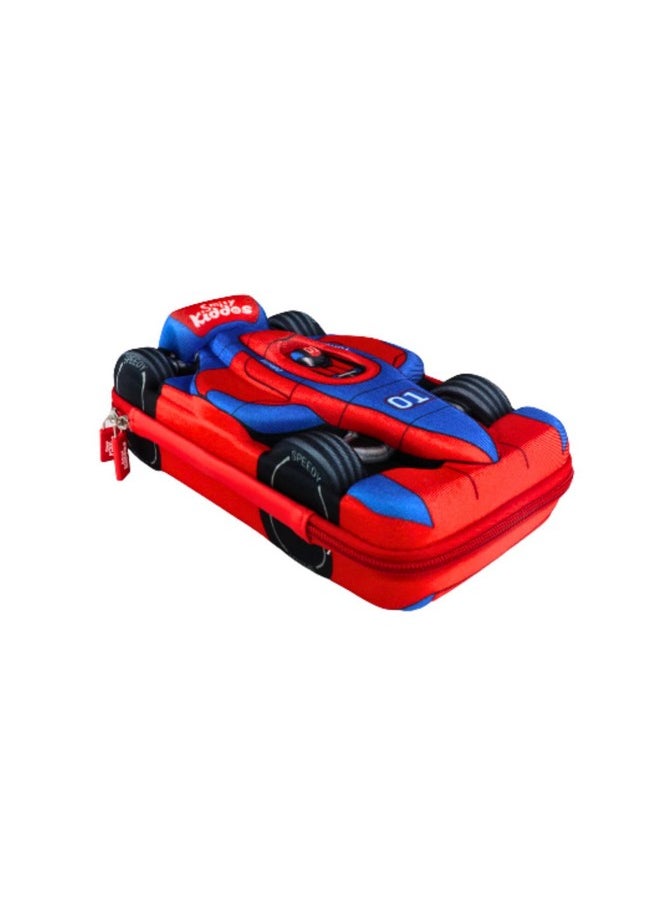 SMILY KIDDOS Smily Kiddos Polyester Sports Car Eva Pencil Case (Red & Blue)  - Image 1