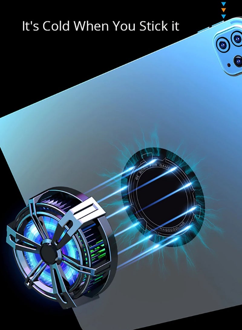 إسكدنيا المغناطيسي اللوحي المبرد برودة لباد برو / باد الهواء العالمي الهاتف المحمول عبس لعبة برودة نظام مروحة التبريد السريع - Image 5