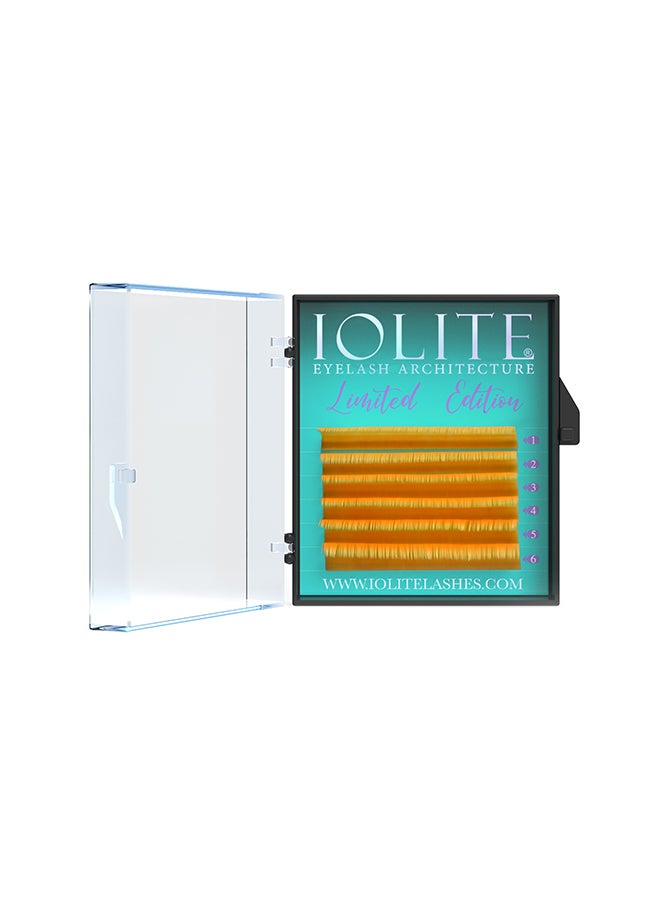 IOLITE Colored Classic Lashes Eyelashes Ombre Orange B Curl 7T Mix 2