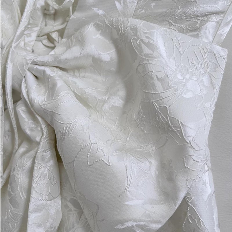 JUMISEE Embroidery Satin Homecoming Dress with Bow Modest Strapless Mini Dresses A Line Short Prom Dress Party Gown White - Image 5