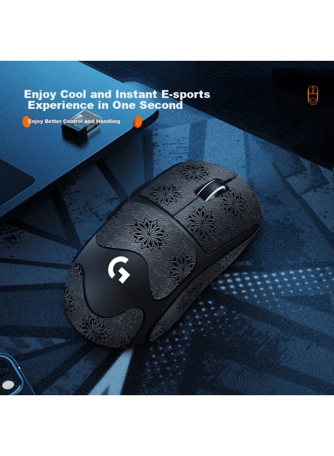 BUBM Biyoumei Mouse Anti-slip Sticker, Gpw Second And Third Generation Sweat-resistant Side Sticker, Gpw2/3 Sticker, Dog King E-sports Wireless Gaming Mouse Pad, Matte Sweat-proof, Pure Black Full Coverage - Image 2