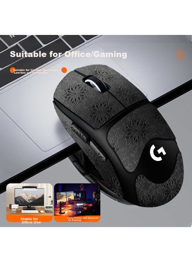 BUBM Biyoumei Mouse Anti-slip Sticker, Gpw Second And Third Generation Sweat-resistant Side Sticker, Gpw2/3 Sticker, Dog King E-sports Wireless Gaming Mouse Pad, Matte Sweat-proof, Pure Black Full Coverage - Image 3
