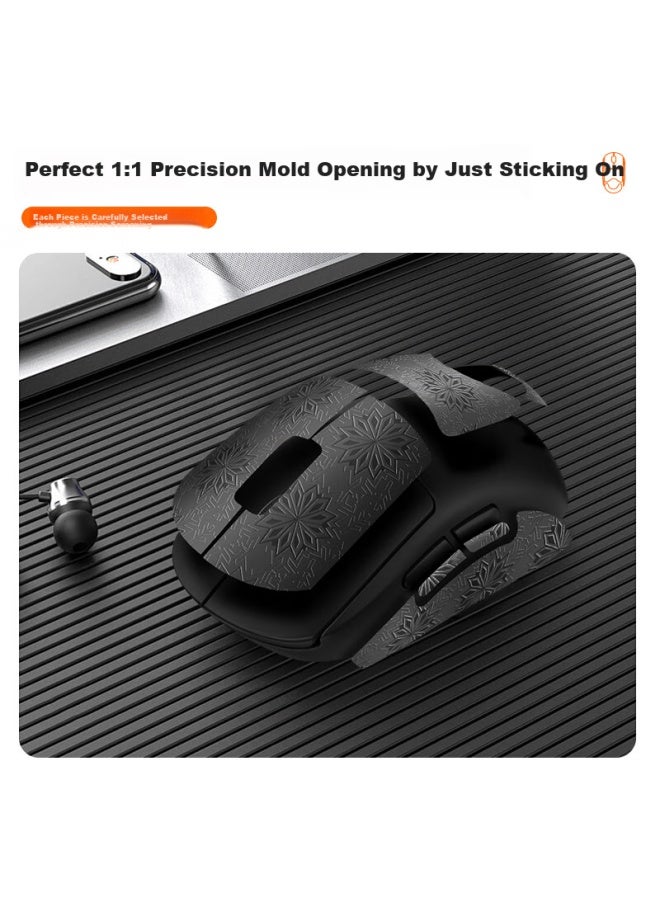 BUBM Biyoumei Mouse Anti-slip Sticker, Gpw Second And Third Generation Sweat-resistant Side Sticker, Gpw2/3 Sticker, Dog King E-sports Wireless Gaming Mouse Pad, Matte Sweat-proof, Pure Black Full Coverage - Image 4