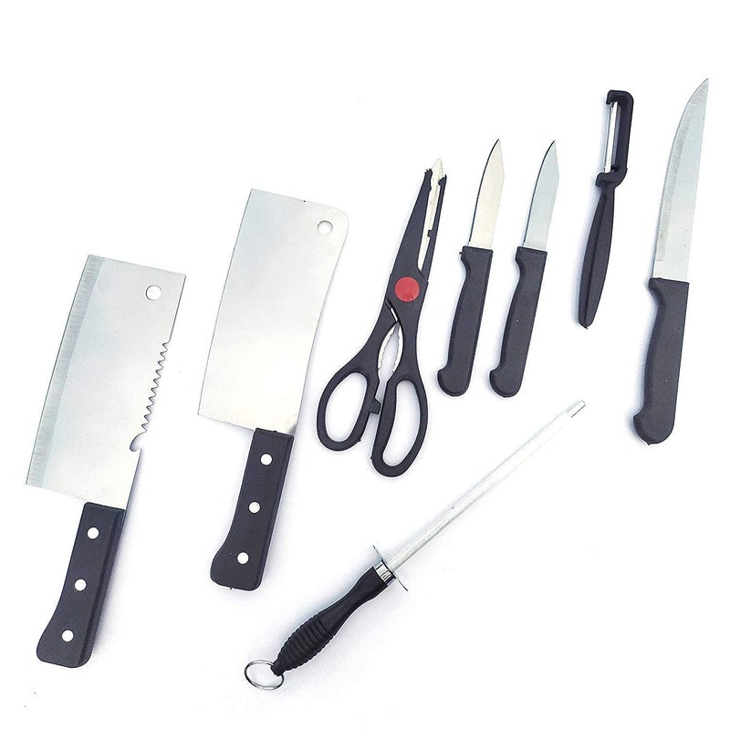 VATSAL Knife Set and Scissor Piece Stainless Steel Kitchen Knife Knives Set with Knife Scissor Knife Sets 8 Piece Include - Image 2
