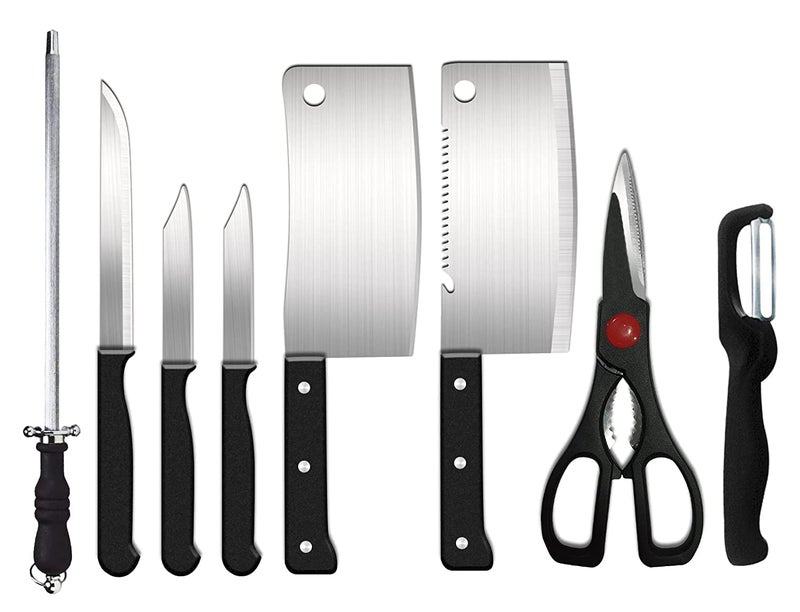 VATSAL Knife Set and Scissor Piece Stainless Steel Kitchen Knife Knives Set with Knife Scissor Knife Sets 8 Piece Include - Image 1