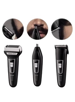 R.VIHAN 3-in-1 Multifunctional Shaver RV-6558 | Rechargeable USB Cordless Electric Hair Clipper, Beard Trimmer, Nose & Ear Hair Trimmer | Portable Wireless Grooming Kit for Men | 5V 1000mA 3W Professional Shaving & Body Hair Trimmer  - Image 3