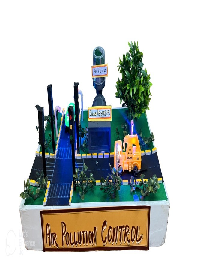 KOMODO CRAFT Air Pollution Control Model DIY Kit for Students | Working Science Project | Air Pollution | School Exhibition & Science Fair Model | Educational Toy for Kids 10+ - Image 2