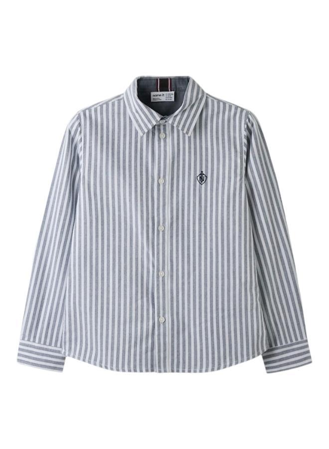 NAME IT Kids Striped Long Sleeve Shirt - Image 4