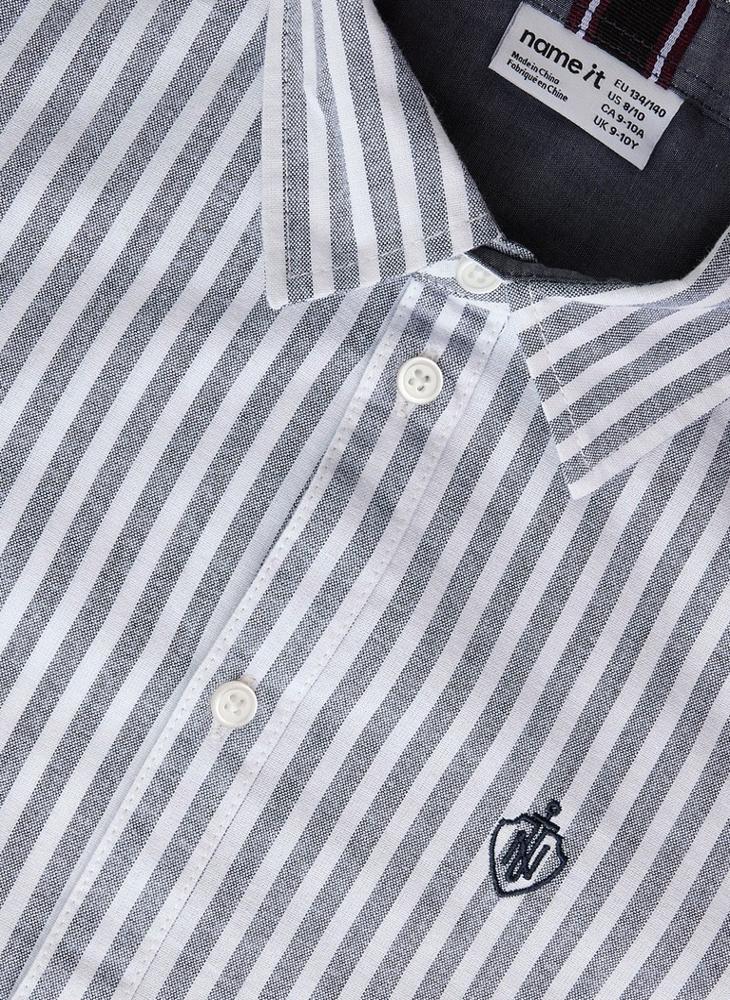 NAME IT Kids Striped Long Sleeve Shirt - Image 4