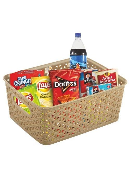 SKI SKI Fashion Small/Medium/Large Multipurpose Storage Basket with Lid Set 3 (Fawn Grey), Kids Room/Kitchen/Wardrobe Organiser, for Hospital/Clinics  - Image 4