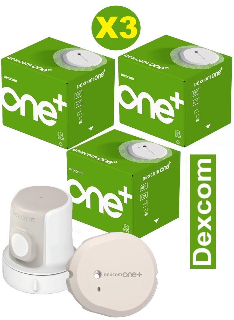 ديكسكوم  3 عبوات  من نظام مجس مستشعر مراقبة جلوكوز الدم بدون وخز ديكسكوم ون بلس - Image 1