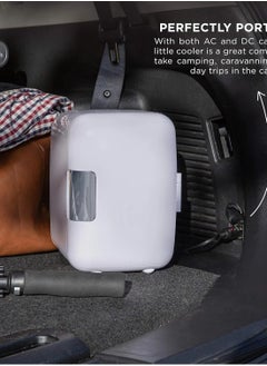 Denx Mini refrigerator suitable for home and car to store hot and cold foods and drinks, 4 liter capacity  - Image 3