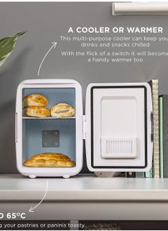 Denx Mini refrigerator suitable for home and car to store hot and cold foods and drinks, 4 liter capacity  - Image 4