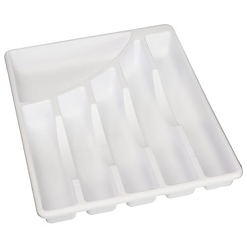 STERILITE Cutlery Tray 1134 in W 178 in D Plastic White 1418 x 1134 x 178
