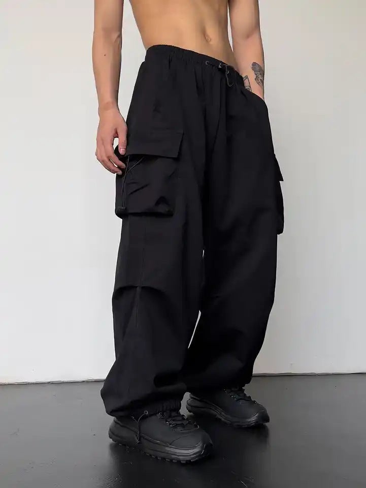 2024 Quick-Drying Overalls Men'S And Women'S American Parachute Pants High Waist Wide Leg Casual Sports Trousers - Image 5