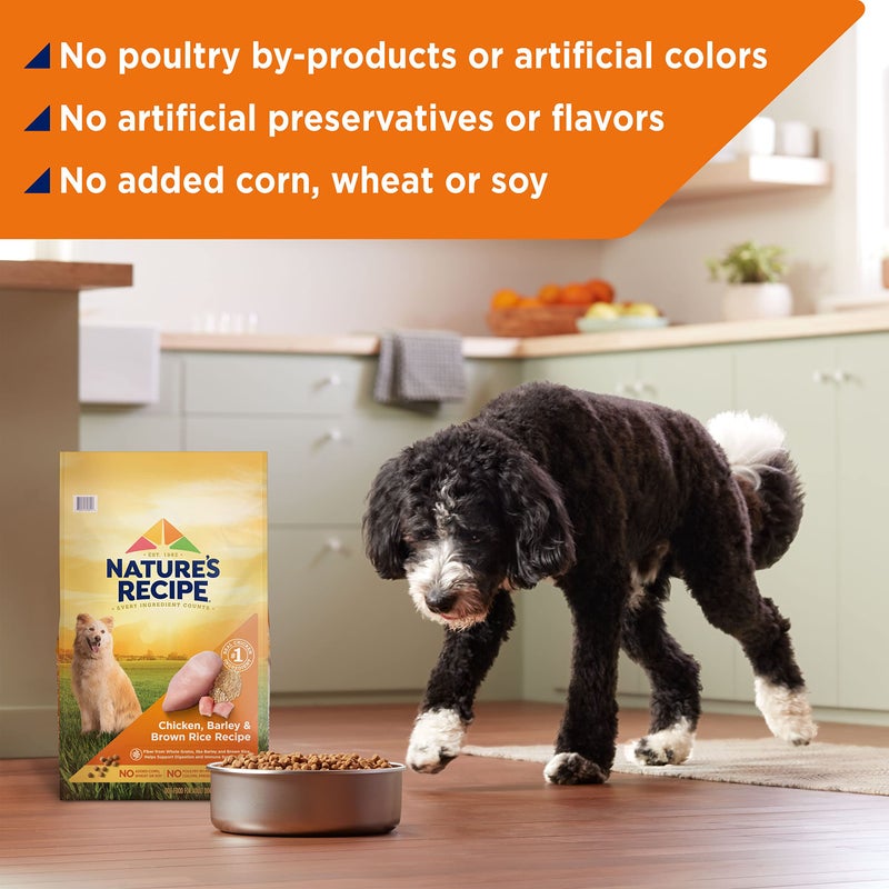 Post Natureâ€²s Recipe Chicken, Barley & Brown Rice Recipe Dry Dog Food, 12 lb. Bag - Image 4