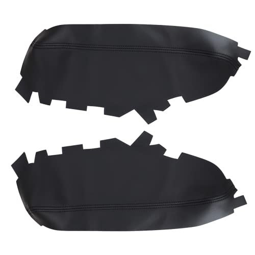 NLQR 2Pcs Front Door Panels Armrest Cover Leather Black Compatible with Toyota Avalon 2013 2014 2015 2016 2017 2018 - Image 4