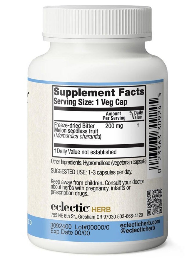 Eclectic Institute Raw Fresh Freeze-Dried Non-GMO Bitter Melon | 90 CT (200 mg)  - Image 4
