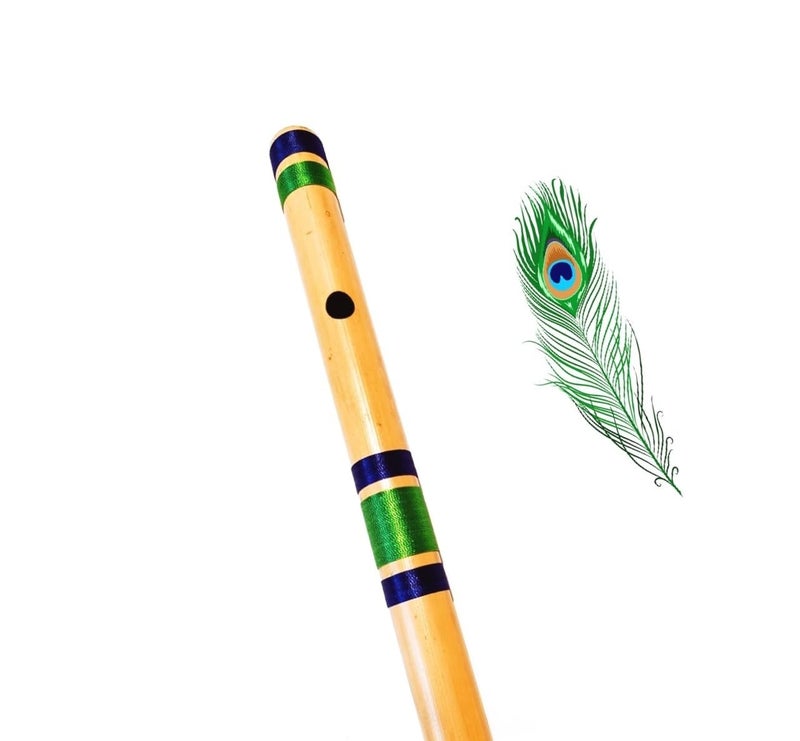 melodious bamboo flute musical bansuri for learner/beginner/kids (E Scale 15.5")