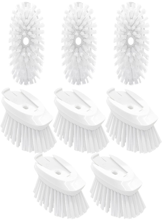 Pamrack Dish Brush Refill, 8 Pack Soap Dispensing Dish Brush Refills, Dish Brush Replacement Head, Brush Dispenser Refill Fits Soap Dispensing Handle - Image 1