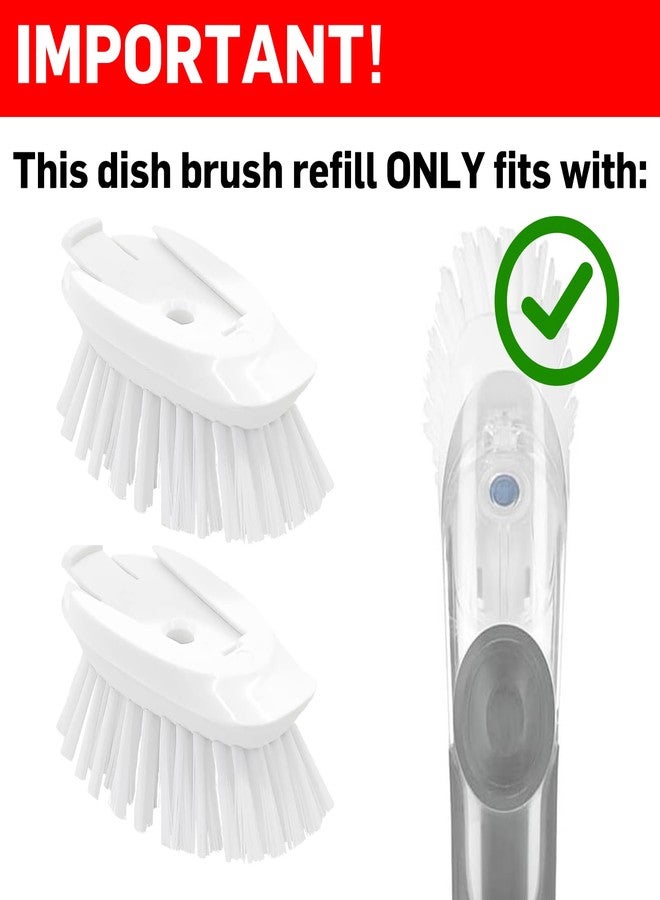 Pamrack Dish Brush Refill, 8 Pack Soap Dispensing Dish Brush Refills, Dish Brush Replacement Head, Brush Dispenser Refill Fits Soap Dispensing Handle - Image 2