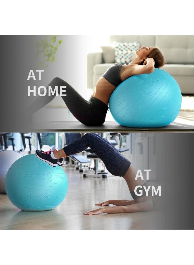 PROIRON Exercise Ball Anti-Burst Yoga Ball Chair with Quick Pump Slip Resistant Gym Ball - Image 4