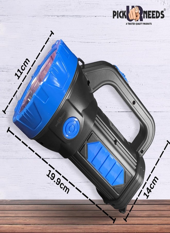 Pick Ur Needs Home Emergency Rechargeable 100W +2 Side Tube LED Long Range Search Torch Light (Blue) - Image 5