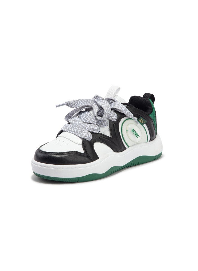 Boys' Autumn New Skate Shoes For Big Kids, Simple And Stylish Versatile Casual Shoes For Boys, Campus White Sneakers - Image 4
