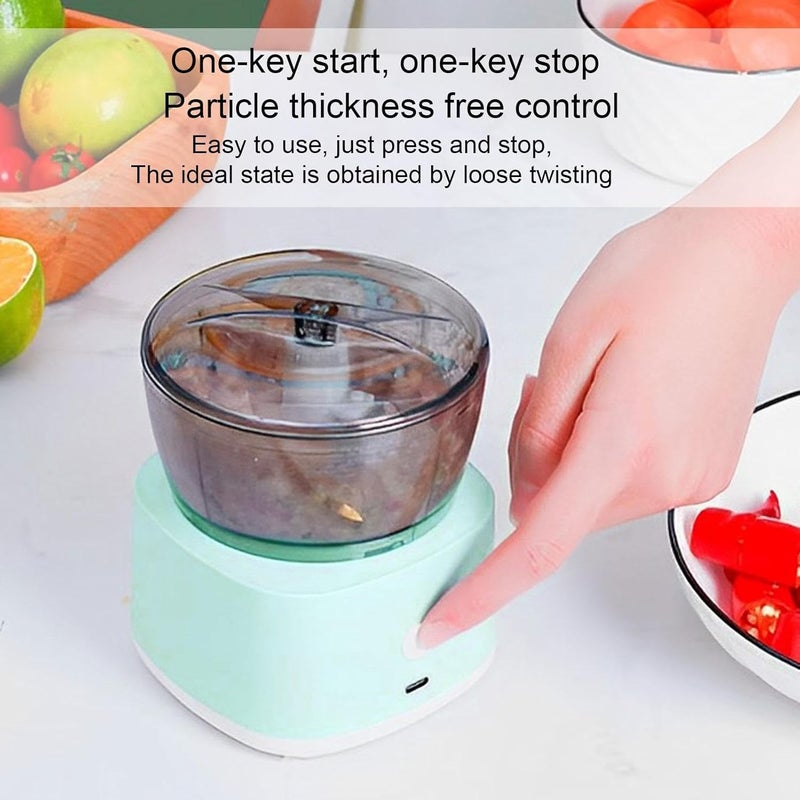 GLEVAR Mini Electric Food Chopper – Compact Kitchen Appliance – Sharp Stainless Steel Blades, One-Touch Control, Perfect for Mincing Vegetables, Meat & Garlic, Meal Prep Made Easy - Image 5