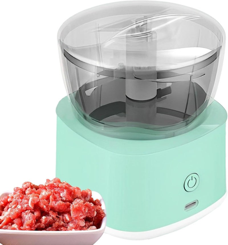 GLEVAR Mini Electric Food Chopper – Compact Kitchen Appliance – Sharp Stainless Steel Blades, One-Touch Control, Perfect for Mincing Vegetables, Meat & Garlic, Meal Prep Made Easy - Image 1