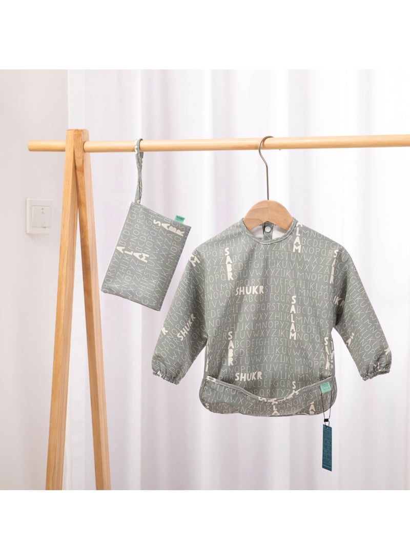 ONCE UPON A DUA Long Sleeved Pocket Bib with Carry Pouch - Image 3