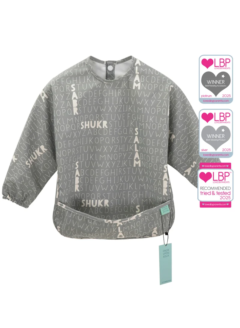 ONCE UPON A DUA Long Sleeved Pocket Bib with Carry Pouch