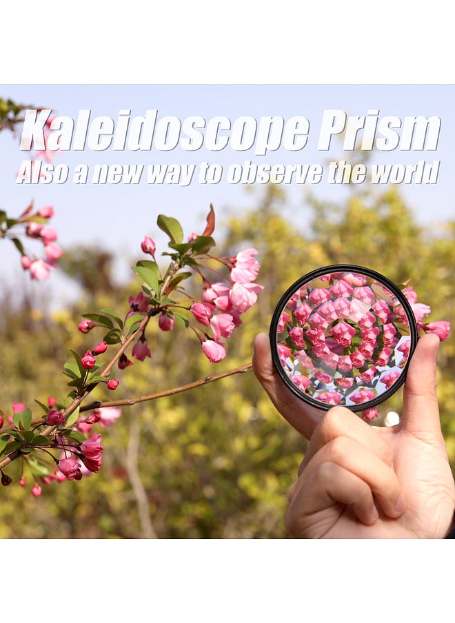Generic 77mm Kaleidoscope Prism Camera Glass Filter Variable Number of Subjects SLR Photography Accessories  - Image 3