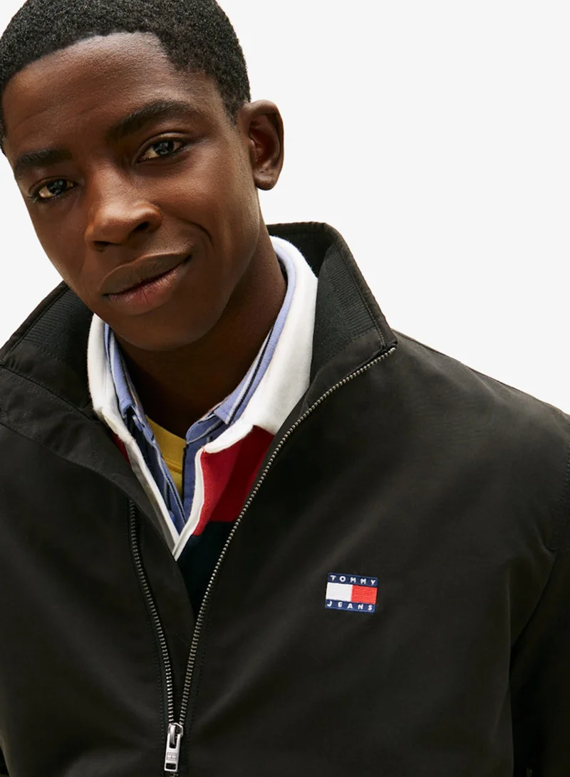 TOMMY JEANS  Collar Logo Water Repellent Zip-Thru Jacket for Men | Best Price UAE