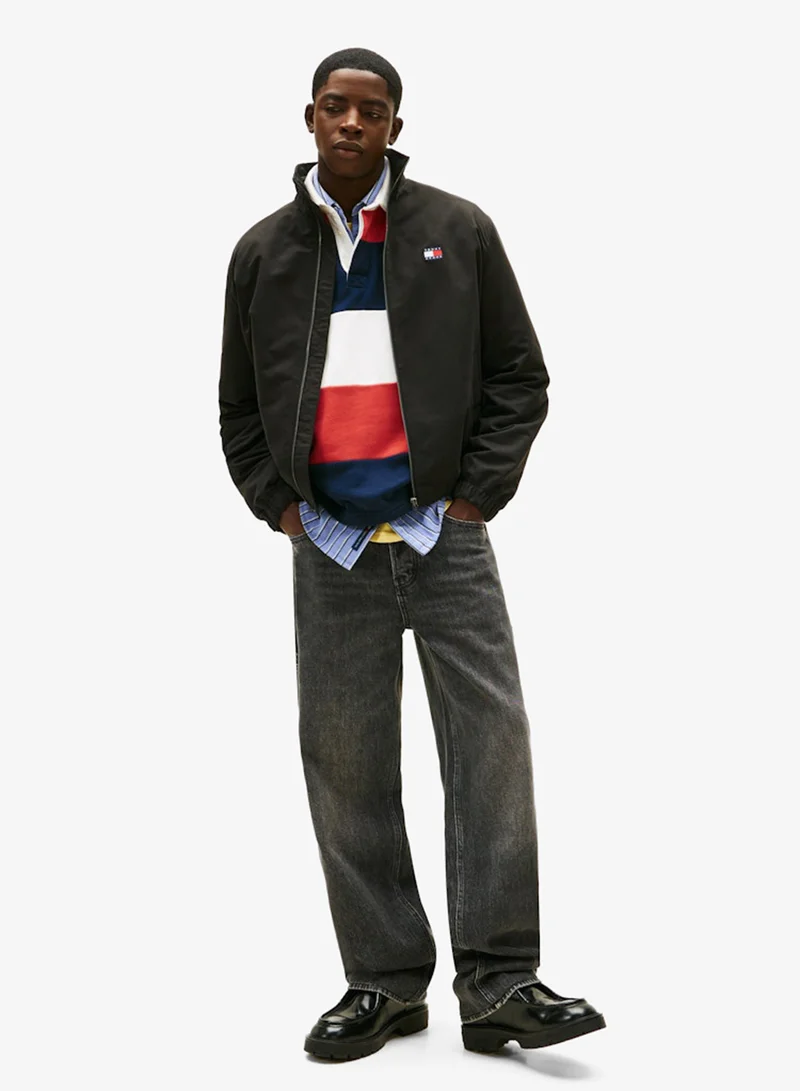 TOMMY JEANS  Collar Logo Water Repellent Zip-Thru Jacket for Men | Best Price UAE