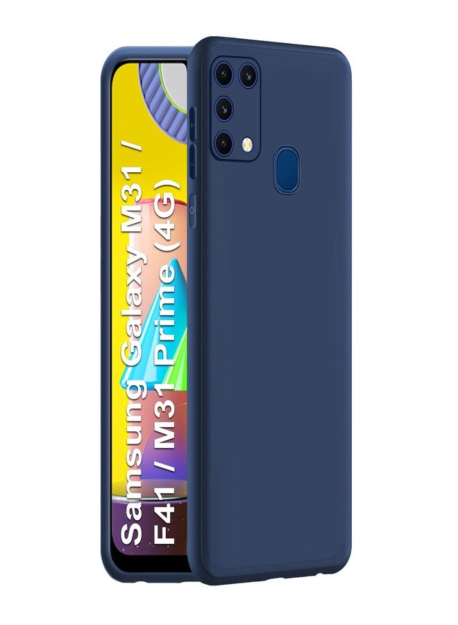 CEDO Back Cover for Samsung Galaxy M31 / M31 Prime / F41 | All Side Shock Proof Rubberised Matte Soft Silicon Flexible Back Case Cover for Samsung Galaxy M31 / M31 Prime / F41 (Blue) - Image 1