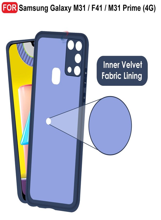 CEDO Back Cover for Samsung Galaxy M31 / M31 Prime / F41 | All Side Shock Proof Rubberised Matte Soft Silicon Flexible Back Case Cover for Samsung Galaxy M31 / M31 Prime / F41 (Blue) - Image 4