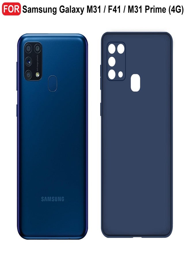 CEDO Back Cover for Samsung Galaxy M31 / M31 Prime / F41 | All Side Shock Proof Rubberised Matte Soft Silicon Flexible Back Case Cover for Samsung Galaxy M31 / M31 Prime / F41 (Blue) - Image 2