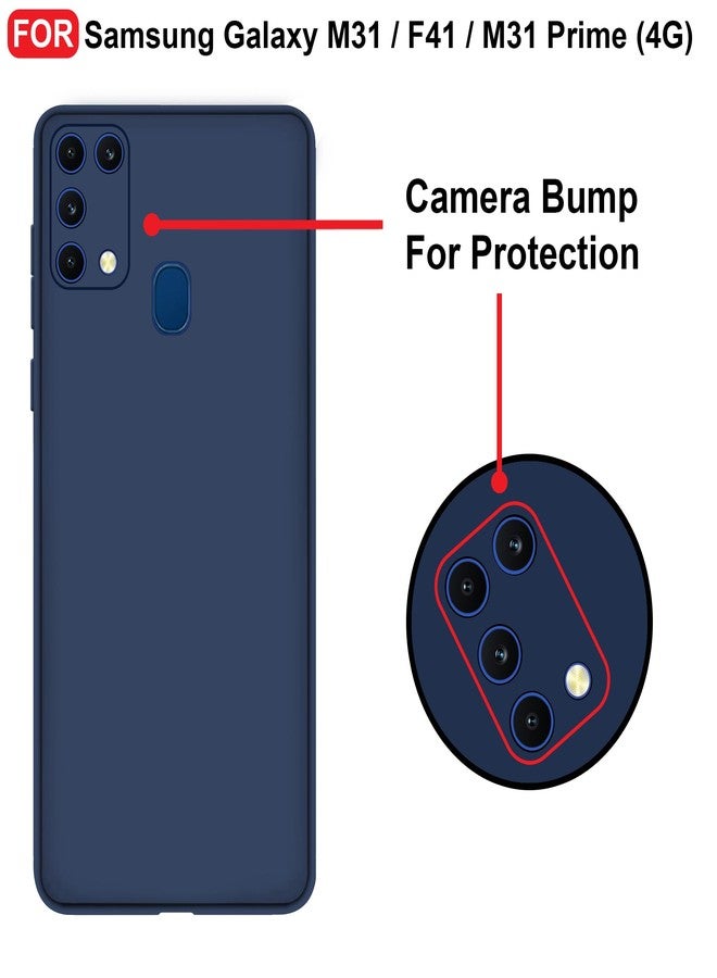 CEDO Back Cover for Samsung Galaxy M31 / M31 Prime / F41 | All Side Shock Proof Rubberised Matte Soft Silicon Flexible Back Case Cover for Samsung Galaxy M31 / M31 Prime / F41 (Blue) - Image 3