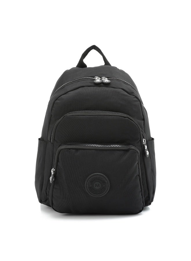 كروسلاند حقيبة ظهر صغيرة كروسلاند مقاس 13 بوصة (35 سم) – خفيفة الوزن بلون سادة مع 4 سوست، وجيبين جانبيين، وحزام للتثبيت على حقيبة السفر، وأحزمة قابلة للتعديل – مثالية للاستخدام اليومي المدمج - Image 2