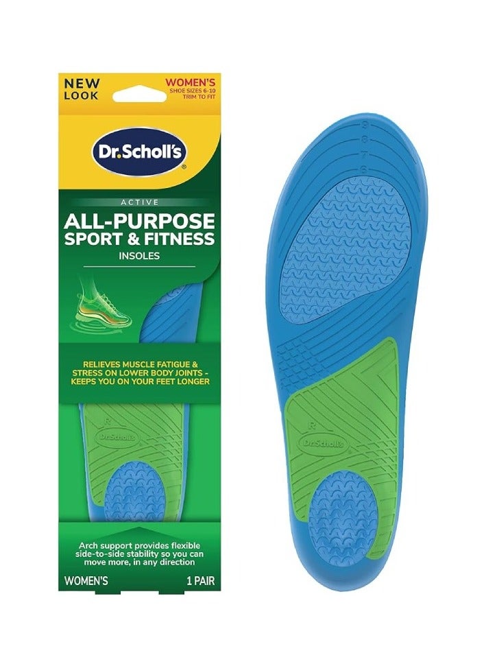 Dr. Scholl's Shoes Foot Insole Arch Support All Purpose Sport Fitness Insole Foot Protector 1 Pair - Image 1