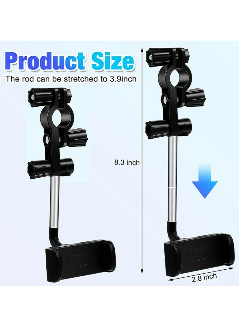 Bills Rearview Mirror Car Phone Holder, 360° Rotatable Car Phone Mount, Phone Holder for Car, Cell Phone Automobile Cradles, Adjustable Cell Phone Holder for iPhone Compatible with all phones - Image 5