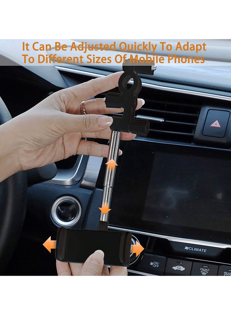 Bills Rearview Mirror Car Phone Holder, 360° Rotatable Car Phone Mount, Phone Holder for Car, Cell Phone Automobile Cradles, Adjustable Cell Phone Holder for iPhone Compatible with all phones - Image 2