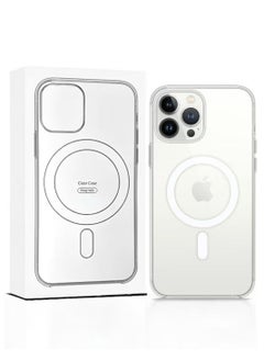 Magnetic Magnetic mobile phone case (iPhone 13 Pro), compatible with MagSafe, thin transparent mobile phone cover, shockproof, made of thermoplastic polyurethane  - Image 1